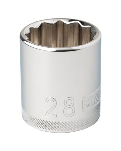 DWTDWMT74585B image(0) - DEWALT 1/2" 12 Pt Socket 28Mm -