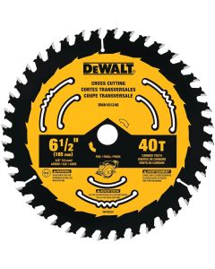 DWTDWA161240 image(0) - DEWALT 6-1/2-Inch 40-Tooth Circular Saw Blade