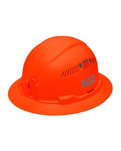 KLE60931 image(0) - Klein Tools Hard Hat, Vented, Full Brim Style, High Visibility Orange