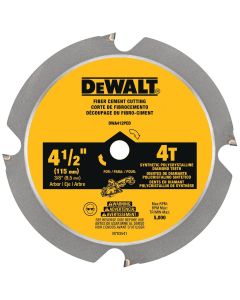 DWTDWA412PCD image(0) - DEWALT 4-1/2 In. 4T Fiber Cement Cutting Circular Saw Blade