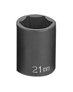 GRE2021M image(0) - Grey Pneumatic 1/2" Drive x 21mm Standard Socket