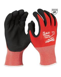 MLW48-22-8902 image(0) - Milwaukee Tool Cut Level 1 Coated Nitrile Dipped Gloves - L