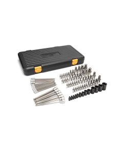 KDT86538 image(1) - GearWrench 80 Piece 1/4 Inch, 3/8 Inch & 1/2 Inch Drive Hex/Ball End Hex/Tamper Proof Torx/E-Torx/Torx Bit Socket Set