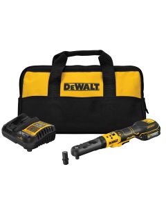 DWTDCF510GE1 image(0) - DeWalt 20V MAX* XR Brushless Cordless 3/8-in. & 1/2-in. Sealed Head Ratchet Kit