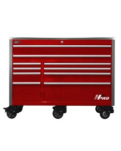 Homak Manufacturing 60 in. HXL 10-Drawer Roller Cabinet - Red