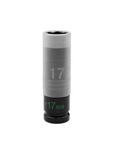 VIM Tools 17MM THIN WALL IMPACT LUG NUT SOCKET - 1/2'' DR.