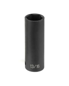 Grey Pneumatic 1/2" Drive x 1" Extra-Thin Wall Deep Socket