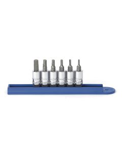 GearWrench 6 Piece 1/4 Inch Drive Hex Bit Metric Socket Set