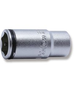 KKN2350X-13 image(0) - Ko-ken USA 1/4 Sq. Dr. Semi-Deep NUT GRIP&reg; Socket 13mm