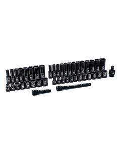 KDT84916N image(0) - GEARWRENCH 44 Piece 3/8 Inch Drive 6 Point Standard & Deep Impact SAE/Metric Socket Set