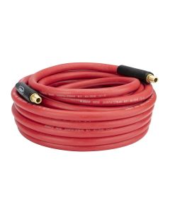 LEGHRE3850RD2 image(0) - Legacy Manufacturing Workforce Air Hose, 3/8" x 50', 1/4" Fittings, Red, Rubber