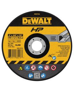 DWTDW8725A image(0) - DEWALT 6" X .045 X 7/8" Aluminum Oxide A60N Cutting Wheel