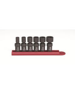 KDT84904 image(0) - GearWrench 6 Piece 1/4 Inch Drive 6 Point Standard Universal Impact SAE Socket Set
