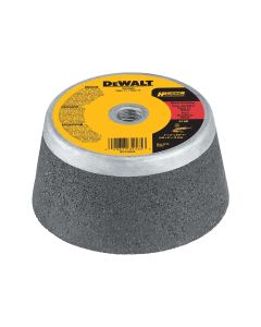 DWTDW4960 image(0) - DEWALT Grinding Wheel, Steel Backed Cup, 4-Inch X 2-Inch X 5/8-Inch-11-Inch