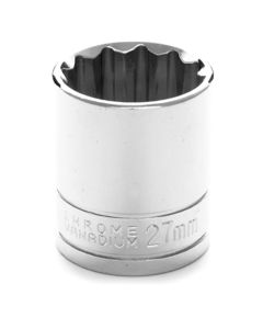 WLMW32827 image(0) - Wilmar Corp. / Performance Tool 1/2" Drive 27mm 12pt Socket