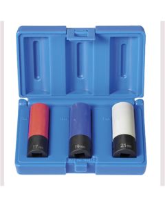 GRE1503TP image(1) - Grey Pneumatic 1/2" Drive 3 Piece E.T.W. Wheel/Nut Protector Set