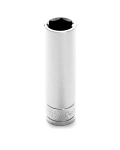 WLMW32415 image(0) - Wilmar Corp. / Performance Tool 1/2" Drive 15mm 6pt Deep Socket