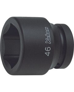 KKN18400M-63 image(0) - Ko-ken USA 18400M-63 1 Sq. Dr. Socket 63mm 6 point Length 75mm