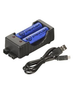 STL22010 image(0) - Streamlight SL-B26 Charger Kit - USB - Includes (2) SL-B26 Battery Packs - Black