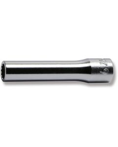 KKN2305M-6 image(0) - Ko-ken USA 2305M-6 1/4 Square Drive Socket 6 mm 12 Point Length 50 mm