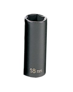 GRE1018MD image(0) - Grey Pneumatic 3/8" Drive x 18mm Deep Socket