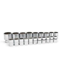 KDT80845 image(0) - GearWrench 20 Piece 3/4 Inch Drive 12 Point Metric Standard Length Socket Set