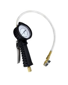 AST3082 image(2) - Astro Pneumatic Dial Tire Inflator W/ Stainless Hose - 0-65psi