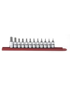 KDT80581 image(0) - GEARWRENCH 12 Piece 3/8 Inch Drive Hex Bit SAE Socket Set