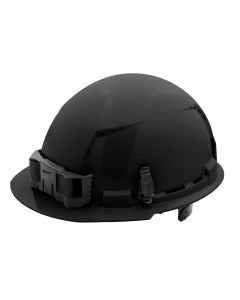 MLW48-73-1230 image(1) - Milwaukee Tool BOLT Black Front Brim Vented Hard Hat w/6pt Ratcheting Suspension (USA) - Type 1, Class C