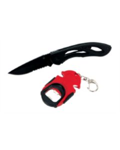 WLMW9345 image(0) - Wilmar Corp. / Performance Tool 2 Piece Tactical Knife & Sharpener Set