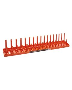 HNE1206 image(0) - Hansen Global 1/2 Inch Metric 2 Row Regular/Deep Socket Holder Tray - Color Orange