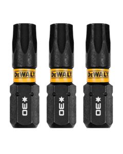 DWTDWAF1TX30IR3 image(0) - DEWALT 1In Torx T30 FlexTorq 3Pk