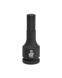 KDT84394 image(0) - GEARWRENCH 3/8 Inch Drive Hex Bit Impact Metric Socket 10mm