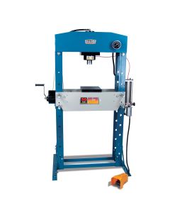 BLI1004828 image(0) - Baileigh HSP-50A - 50 Ton Air/Hand Operated H-Frame Press, 7-3/4" Stoke, CE Approved
