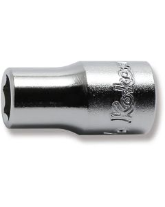 KKN2400M-6 image(0) - Ko-ken USA 2400M-6 1/4 Sq. Dr. Socket 6mm 6 point Length 22mm