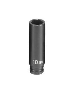 GRE910MDS image(0) - Grey Pneumatic 1/4" Surface Drive x 10mm Deep  Socket