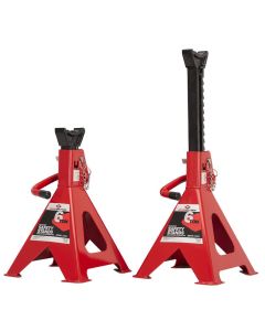 INT3306A image(0) - American Forge & Foundry Jack Stands - 6 Ton Capacity - Ratcheting - Double Locking - Pair
