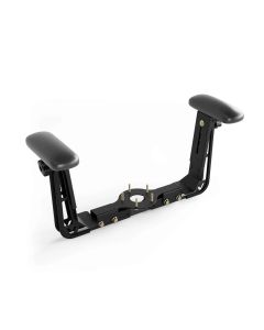 Vyper Industrial Adjustable Armrests - Black with Black Cushions