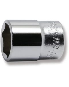 KKN3400W-5-16 image(0) - Ko-ken USA 3400W-5/16 3/8 Square Drive Socket Whitworth 5/16 6 Point Length 28 mm