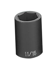 GRE2022R image(0) - Grey Pneumatic 1/2" Drive x 11/16" Standard Socket