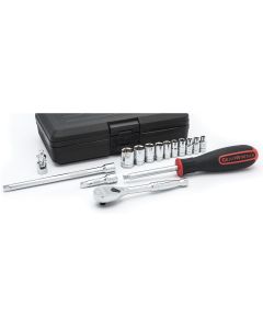 KDT80650 image(0) - GEARWRENCH 15 Piece 1/4 Inch Drive 6 Point Standard SAE Mechanics Tool Set