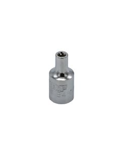VIMVS404S image(0) - VIM Tools E4 TORX Socket, 1/4 Inch Square Drive, Satin Chrome