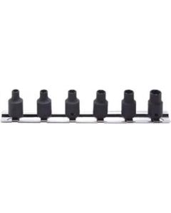 KKNRS2127-6 image(0) - Ko-ken USA RS2127/6 1/4 Sq. Dr. Nut Twister set  4mm-7mm    6 pieces
