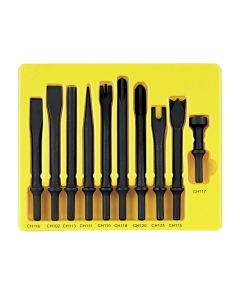 GRECS110 image(0) - Grey Pneumatic 10 Piece General Service Chisel Set - .401 Shank