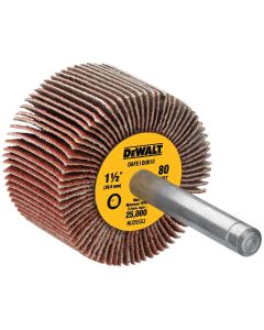 DWTDAFE1D0810 image(0) - DEWALT 1 1/2-Inch By 1-Inch By 1/4-Inch Hp 80G Flap Wheel