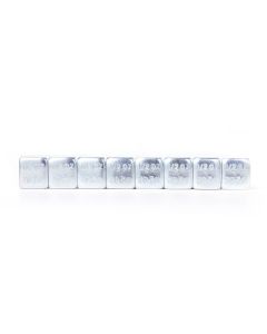 TMR7127-FET-18 image(3) - Tire Mechanic's Resource .50oz Silver Steel Adhesive Tape Wheel Weights with Easy Peel Tape. 144oz/Box, 288pcs