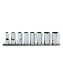 KKNRS3305X-8 image(0) - Ko-ken USA RS3305X/8 8 Piece 3/8 Sq. Dr. Semi-Deep, Metric, 12 Point Socket Set