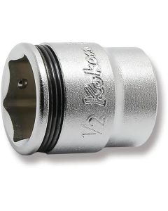 KKN2450AS-1-2 image(0) - Ko-ken USA Special 1/4 Sq. Dr. Short NUT GRIP&reg; Socket - 1/2