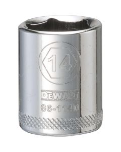 DWTDWMT86114OSP image(0) - DEWALT 6 Point 1/4'' Drive Socket 14Mm