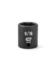 KDT84109 image(0) - GEARWRENCH 1/4 Inch Drive 6 Point Standard Impact SAE Socket 9/16 Inch